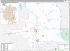 St. Landry Parish (County), LA Digital Map Premium Style